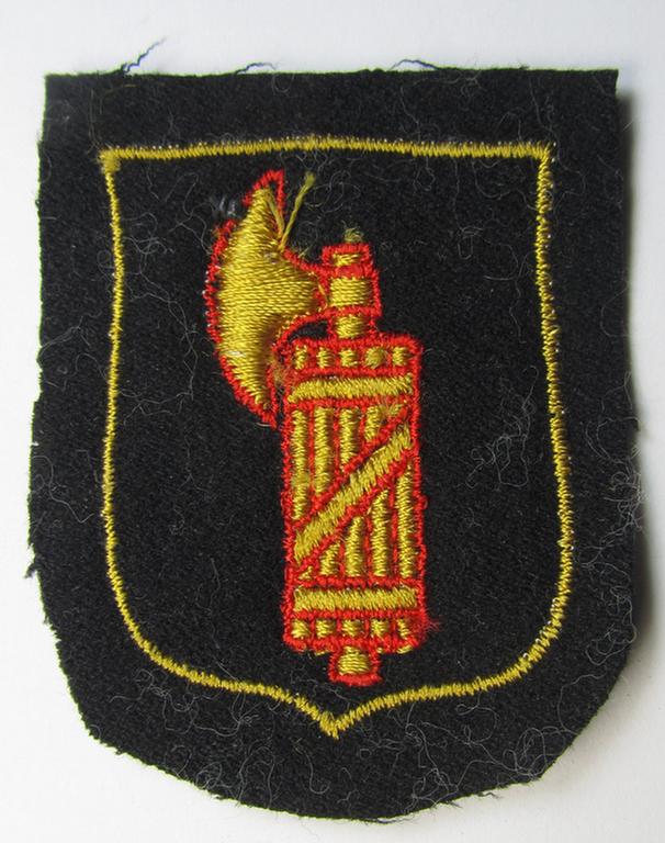 Waffen-SS 'volunteer'-arm-shield as was intended for usage by soldiers of the: '29. Waffen-Grenadier-Division der SS' (ie. 'italienische Nr. 1') and that comes in a 'virtually mint- ie. unissued', condition