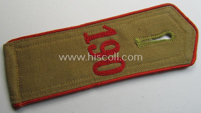 Attractive - albeit regrettably single! - early-pattern  'Allgemeine-HJ' (ie. 'Hitlerjugend') shoulderstrap for usage by a: 'Hitlerjunge' who was attached to the: 'Bann 190' (Bann 190 = Bann Stade situated in the 'Gebiet Nord Nordsee')