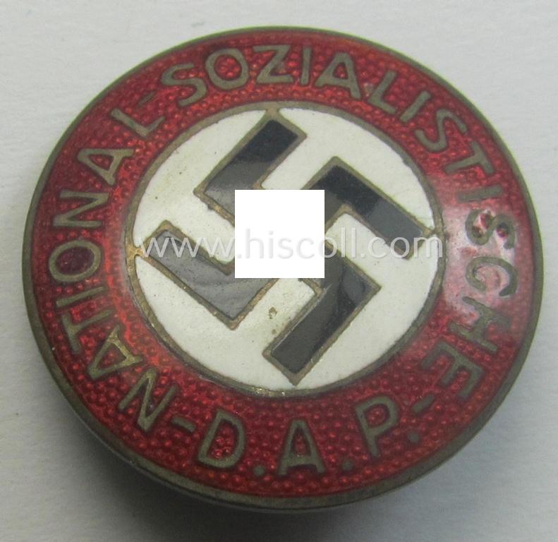 'N.S.D.A.P. - Parteiabzeichen' showing the makers'-designation: 'RzM' and/or: '27'