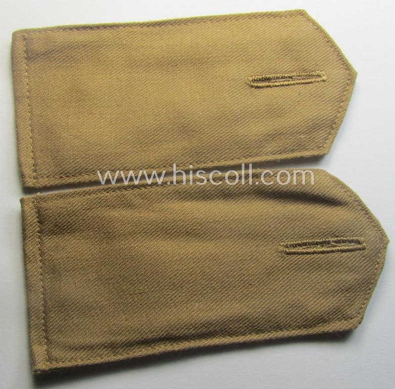 Pair of WH (Kriegsmarine) 'tropical-styled', EM-type shoulderstraps (as intended for usage on the tropical-shirts ie. tunics): 'Matrose'