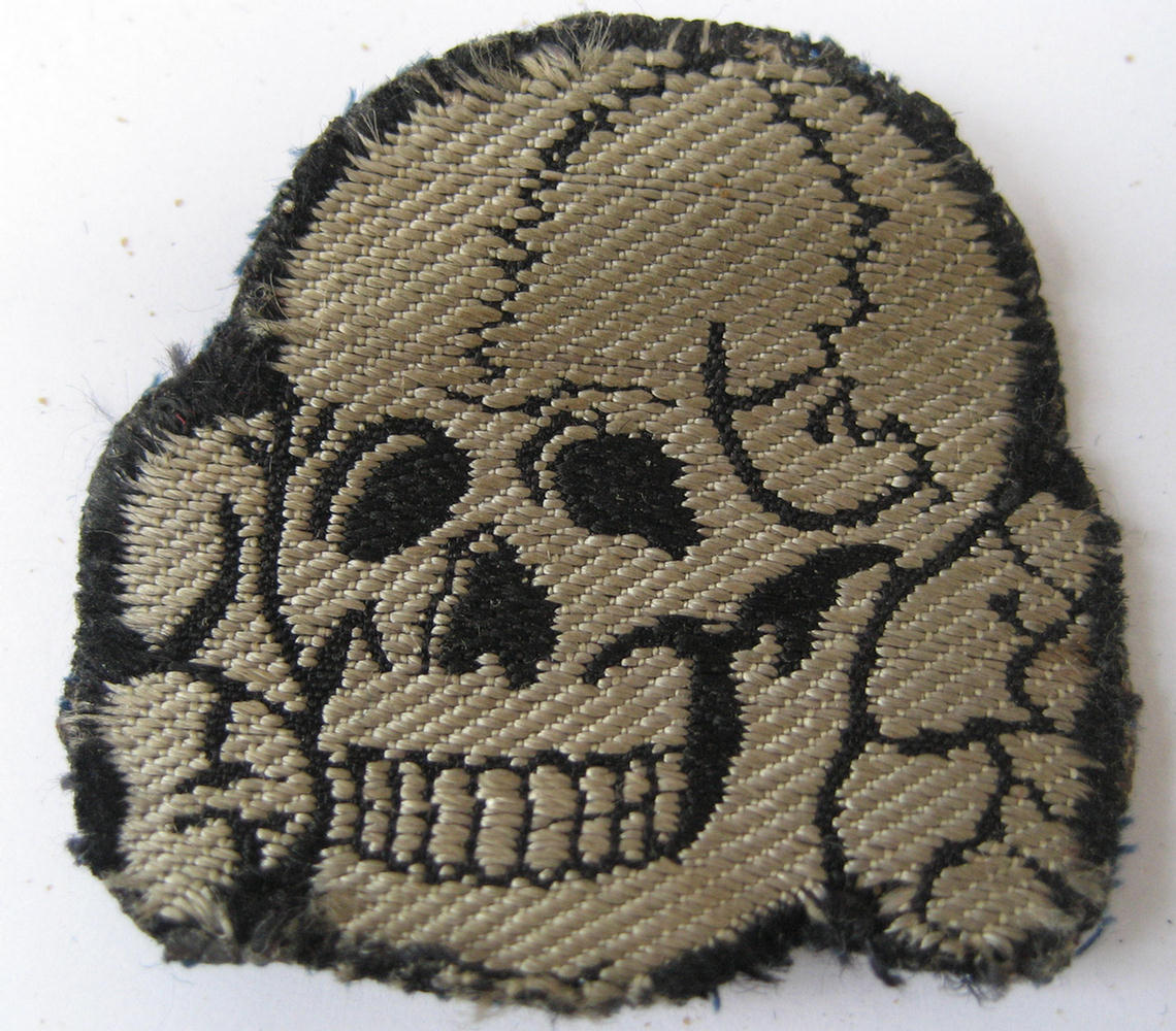  Waffen-SS BeVo woven cap skull