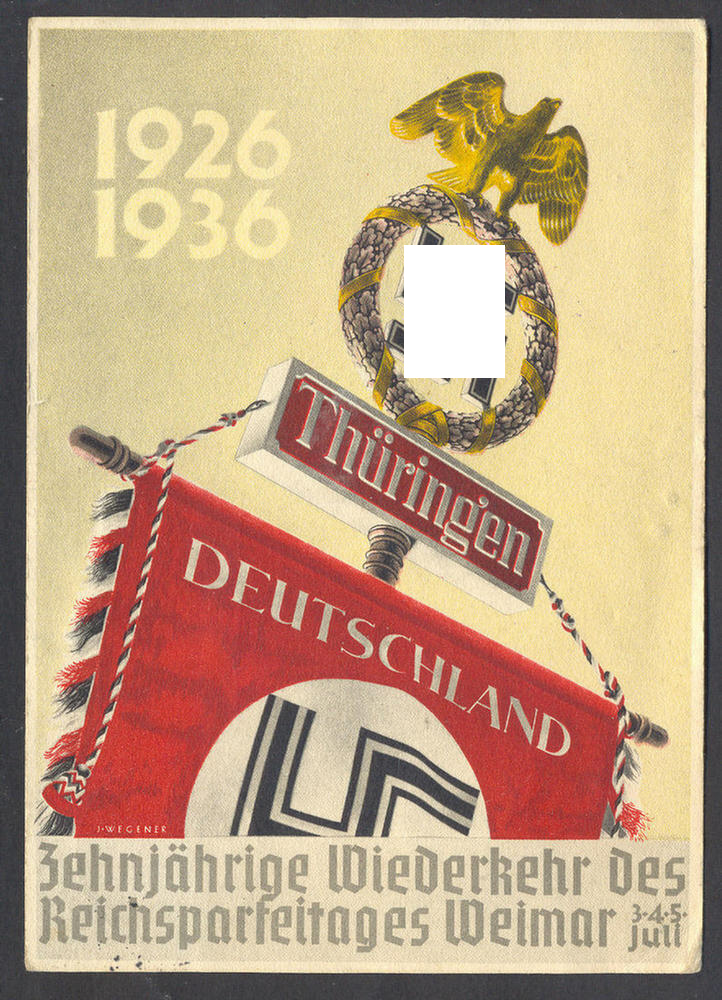  Rare period NSDAP picture-postcard
