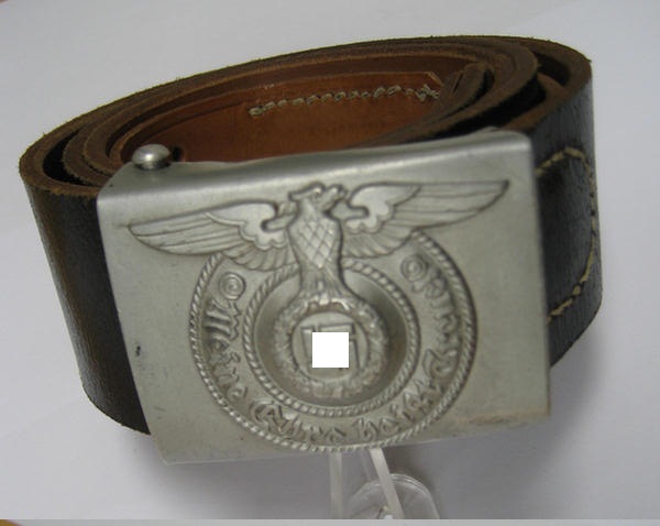  Waffen-SS aluminium belt-buckle & belt