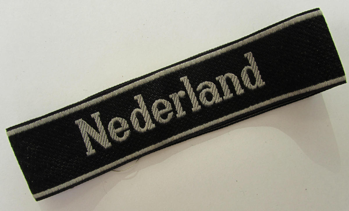  Waffen-SS BeVo cuff-title: 'Nederland'