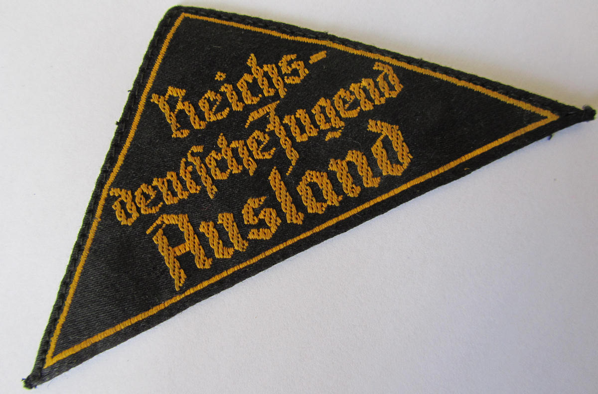  HJ triangle: 'Reichs-deutsche Jugend Ausland'