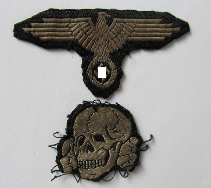  Waffen-SS 'BeVo' eagle-/skull set