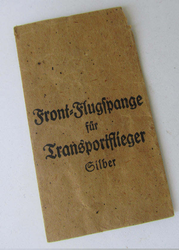  Carton pouch: 'FFS für Transportflieger'