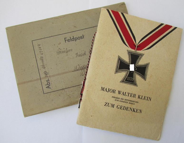  Memorial book: 'Major W.Klein'