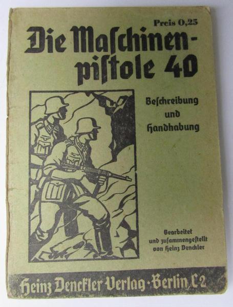  WH instruction-booklet 'Die MP40'