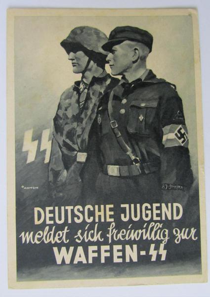  Waffen-SS related post-card