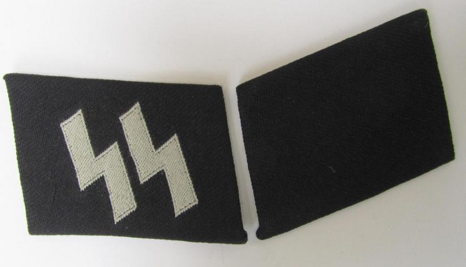 Waffen-SS collar-tab pair in BeVo-weave