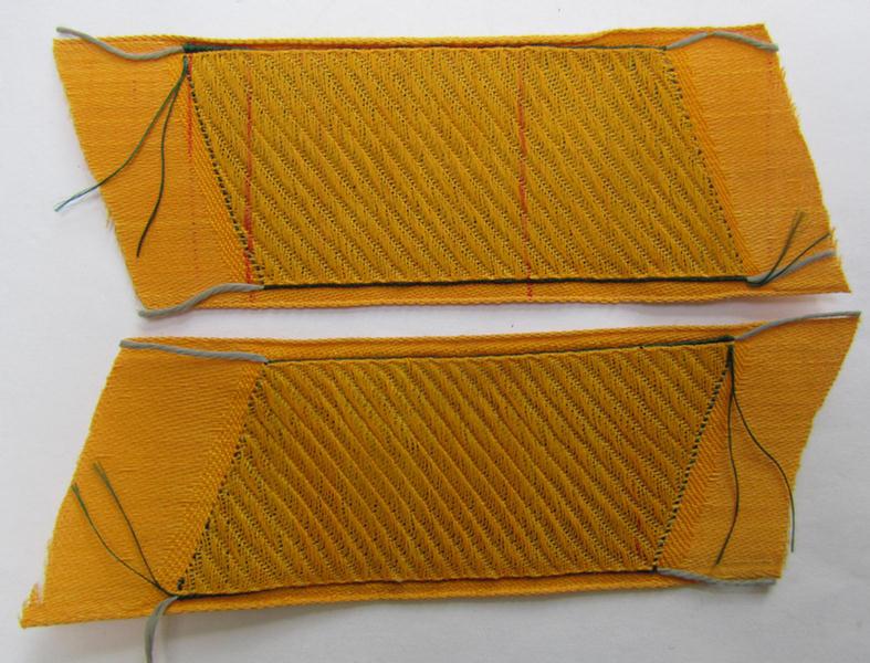 Very nice - and fully matching! - pair of 'BeVo'-woven 'Ostvölker' collar-tabs, as intended for a Armenian volunteer within the 'Deutsche Wehrmacht' ie. 'Schütze' within the 'Armenian Legion' - very nice ie. mint-/unissued condition!