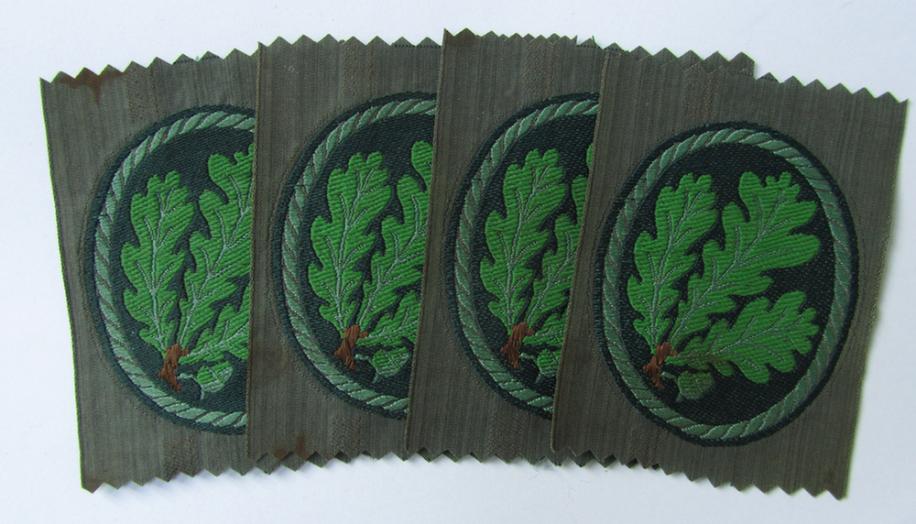 Very nice - non-folded-/ie. non-confectioned - example of a WH (Heer) 'Jäger' armbadge, neatly executed in 'BeVo'-weave pattern - overall very nice (ie. virtually mint-/unissued!) condition!