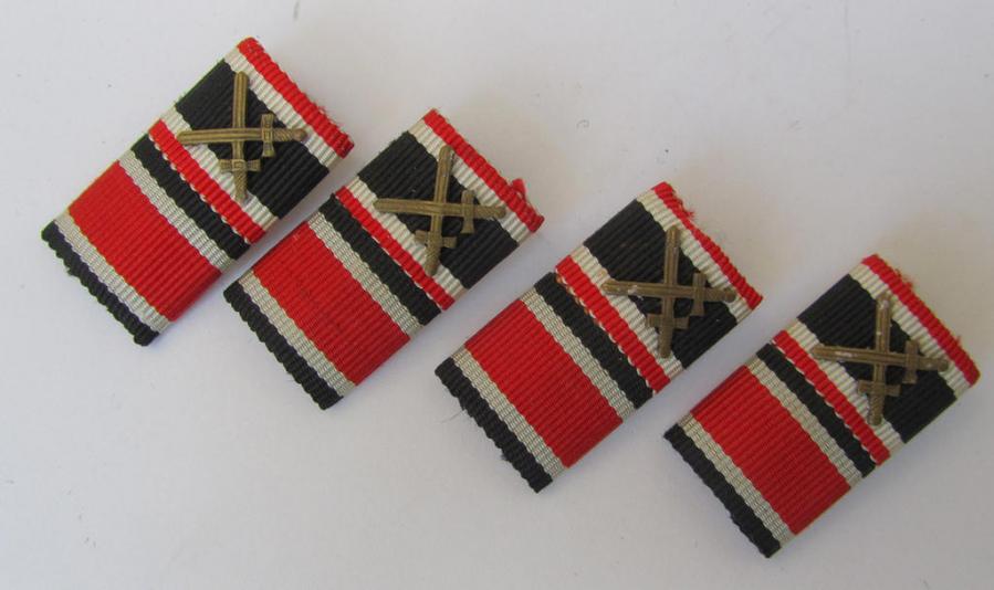Neat, two-pieced, WWII-period medal-bar ie. 'Feld-/Bandspange', as was intended for the combination: 'EK II. Klasse' and/or: 'KvK II. Klasse mit Schwerter'