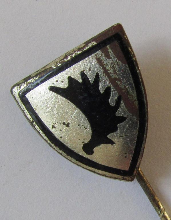 Neat example of a lapel-pin (or so-called: 'Traditions-/Erinnerungsabzeichen') as used by members within the: '291. Infanterie-Division, being a neatly maker- (ie. 'H. Schmidt - Lüdensheid'-) marked example 