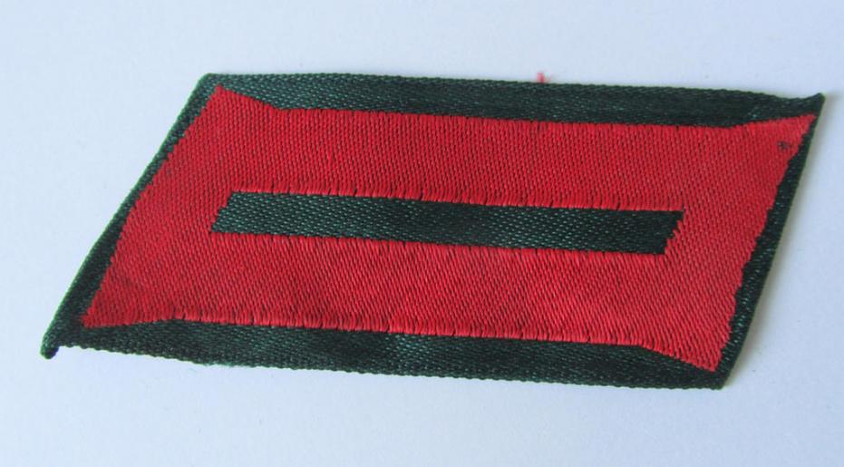 Superb - regrettably single but nevertheless rarely encountered! - so-callled: Eastern volunteers (ie. 'Ostvölker') collar-tab as was specifically intended for a member serving within the 'Russian Liberation Army' (ie. POA)