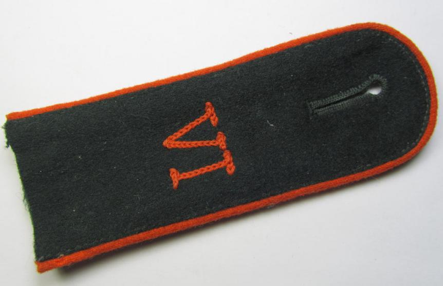 Single, early- (ie. pre-war-) period, WH (Heeres) 'cyphered' (rounded-styled-), EM-type (ie. 'M36'-pattern-) shoulderstrap, as was intended for usage by a: 'Soldat des Wehr-Ersatzdienstelle im Wehrkreises VI'
