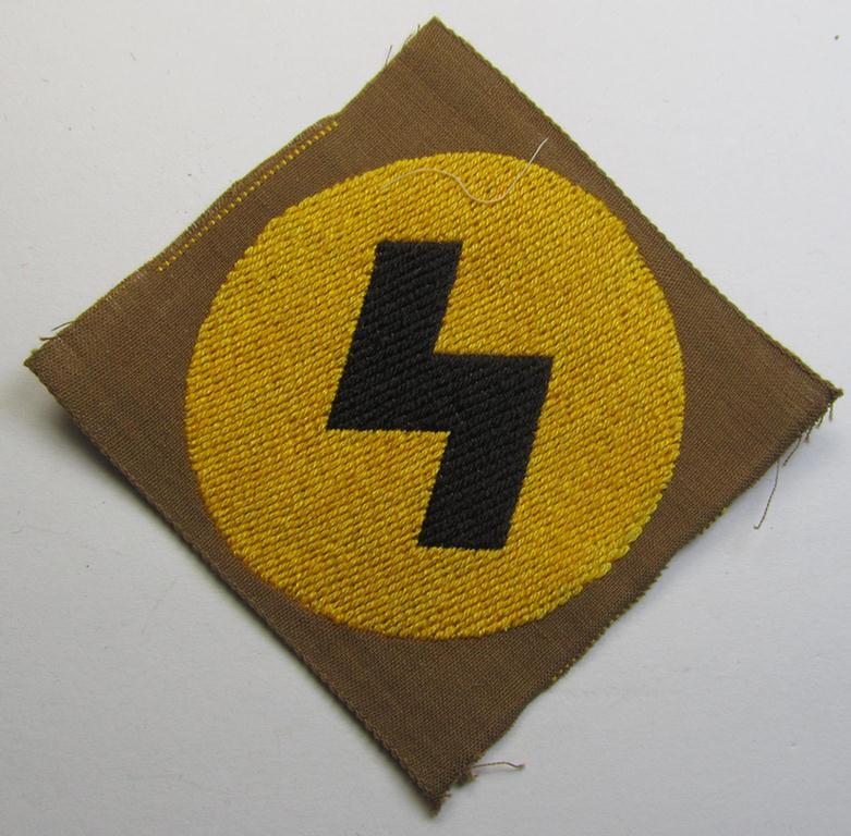 Attractive, DJ (ie. 'Deutsches Jungvolk') arm-badge as was specifically intended for usage by a member who served within the: 'Oberbann 2' (being a 'virtually mint- ie. unissued' example that is void of an 'RzM'-etiket)