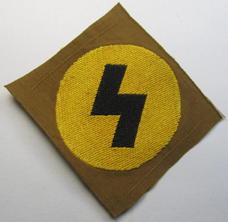 Attractive, DJ (ie. 'Deutsches Jungvolk') arm-badge as was specifically intended for usage by a member who served within the: 'Oberbann 2' (being a 'virtually mint- ie. unissued' example that is void of an 'RzM'-etiket)