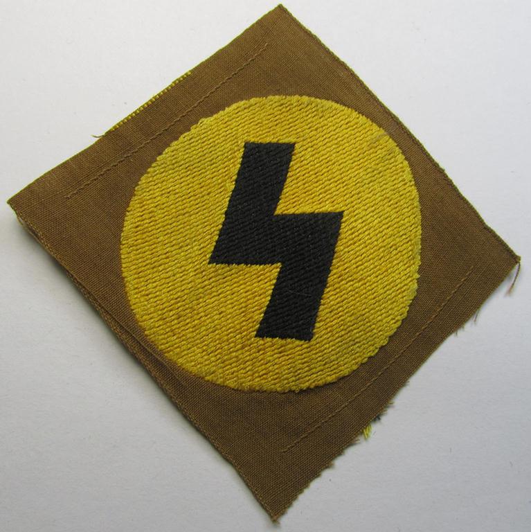Attractive, DJ (ie. 'Deutsches Jungvolk') arm-badge as was specifically intended for usage by a member who served within the: 'Oberbann 2' (being a 'virtually mint- ie. unissued' example that is void of an 'RzM'-etiket)