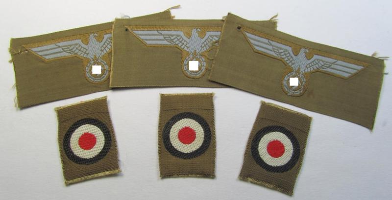 Brustadler 3er Set Uniform WH-Adler DAK,Panzer und Heer WWII