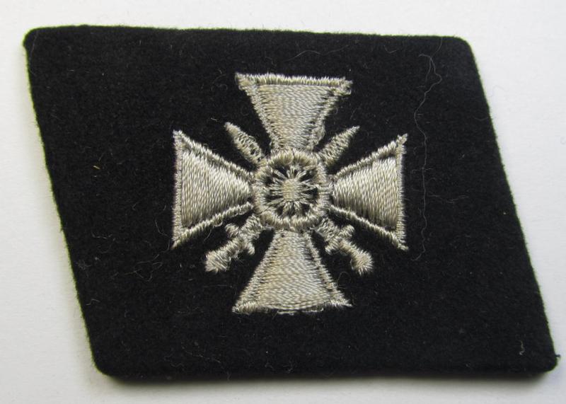 Attractive, Waffen-SS - so-called: 'RzM-styled' - enlisted-mens'- ie. NCO-type collar-tab as was intended for usage by soldiers ie. NCOs of the: '29. Waffen-Grenadier-Division der SS 