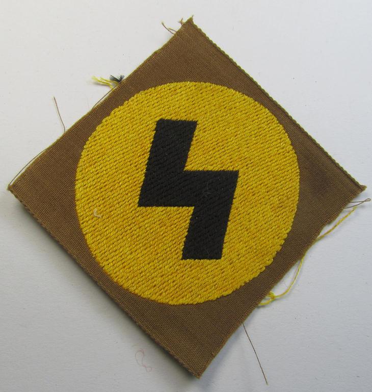 Attractive, DJ (ie. 'Deutsches Jungvolk') arm-badge as was specifically intended for usage by a member who served within the: 'Oberbann 2' (being a 'virtually mint- ie. unissued' example that is void of an 'RzM'-etiket)