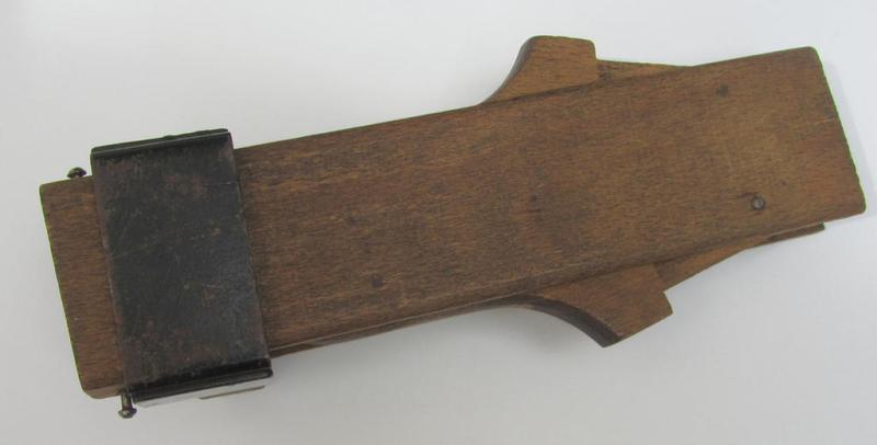Interesting, 'Deutsche Wehrmacht' (ie. WWII-era-) wooden- and metal-based (partly foldable) boot-removing device aka: 'Stiefelknecht' being a nicely preserved and naturally still serviceable example