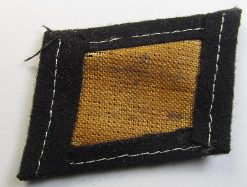Neat, Waffen-SS, so-called: 'RzM-styled', enlisted-mens'- ie. NCO-type collar-tab as was specifically intended for usage by soldiers (ie. NCOs) of the: '36. SS Waffen-Grenadier Division' (aka 'Dirlewanger')