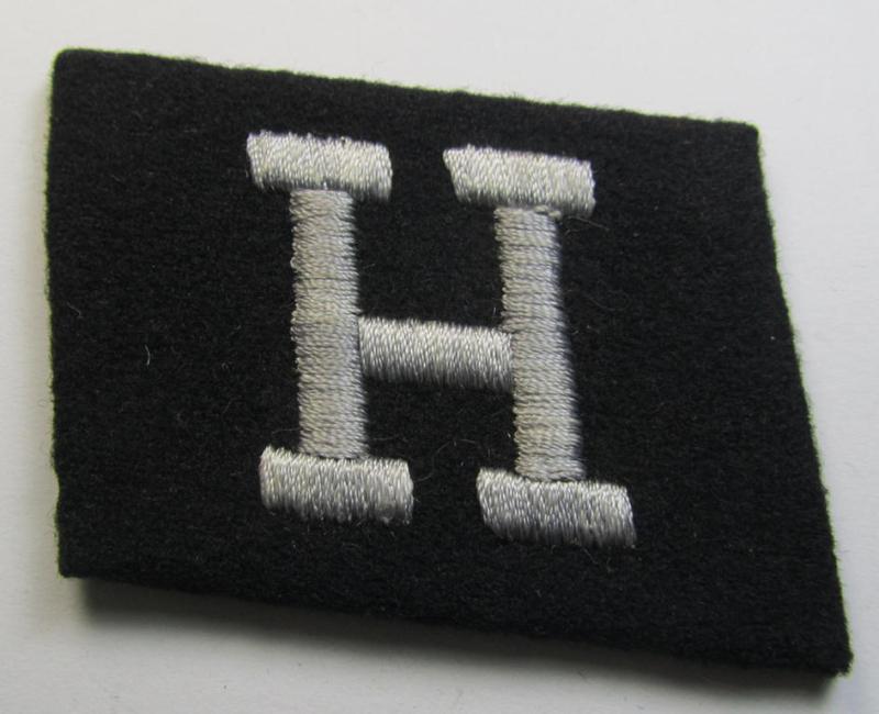 Attractive, Waffen-SS - so-called: 'RzM-styled' - enlisted-mens'- (ie. NCO-) type collar-tab as was intended for usage by soldiers ie. NCOs of the: '25. Waffen-Grenadier-Division der SS' (ie. sometimes referred to as: 