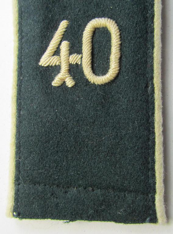 Single - and actually not that often seen! - WH (Heeres) EM-type (ie. 'M36-/M40'-pattern- and/or: 'rounded styled-') neatly 'cyphered' shoulderstrap as was intended for usage by a: 'Soldat des Infanterie-Regiments 40'