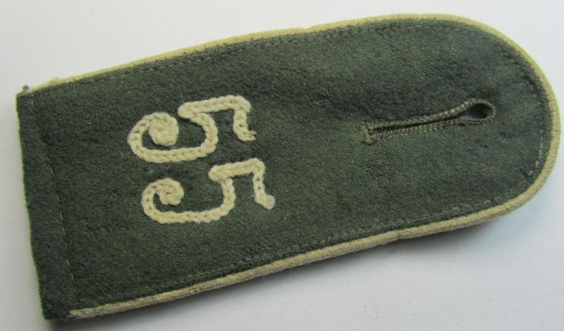 Single - and actually not that often seen! - WH (Heeres) EM-type (ie. 'M36-/M40'-pattern- and/or: 'rounded styled-') neatly 'cyphered' shoulderstrap as was intended for usage by a: 'Soldat des Infanterie-Regiments 55'