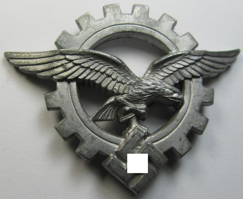 Attractive, WH (Luftwaffe)-related- (and I deem officers'-pattern) breast-badge ie. eagle-device as was specifically intended for commissioned-staff working within the WH 'Generalluftzeugmeister'- (ie. 'GL'-) organisation