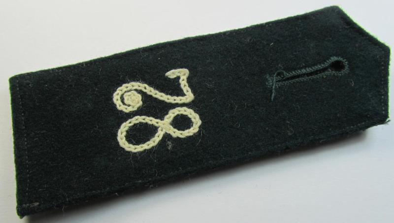 Single - and actually not that often seen! - WH (Heeres) EM-type (ie. 'M36-/M40'-pattern- and 'pointed styled-') 'cyphered' shoulderstrap as was intended for usage by a: 'Soldat des Infanterie-Regiments 78'