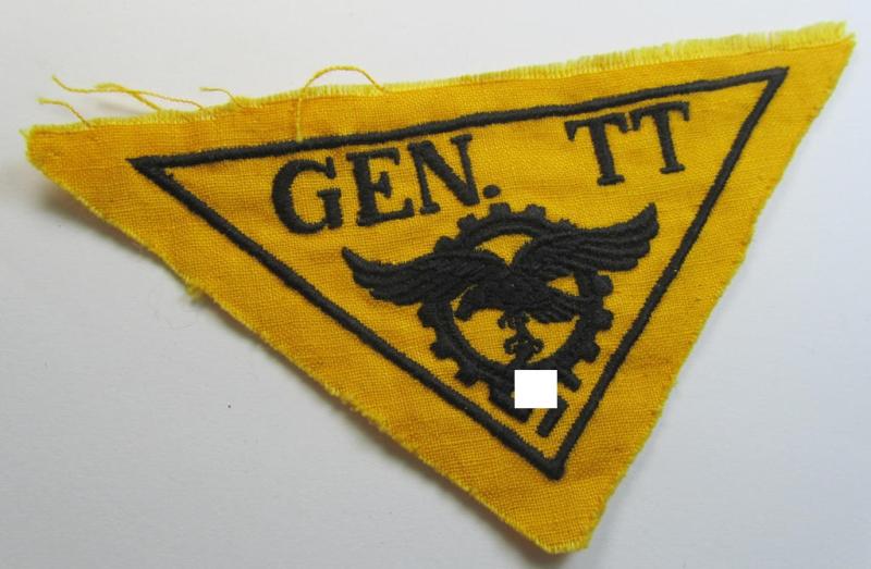 Never before seen, WH (Luftwaffe)-related, EM- (ie. NCO-pattern-) breast-badge ie. eagle-device as was specifically intended for staff working within the WH 'Generalluftzeugmeister'- (ie. 'GL'- ie. 'Gen. TT'-) organisation