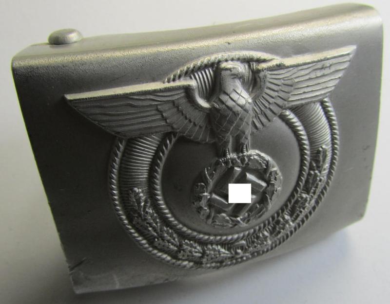 Stunning - and actually rarely encountered! - 'SA-Wehrmannschaften' belt-buckle being a clearly maker- (ie. 'RzM M4/22'-) marked example that comes in an overall wonderful- (ie. 'virtually mint'!-), condition