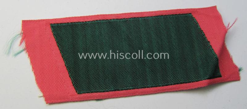 Neat - albeit regrettably single - 'BeVo'-woven 'Ostvölker'-collar-tab as was intended for a Georgian-volunteer within the 'Deutsche Wehrmacht' (ie. 'Soldat o. Schütze' serving within the: 'Georgisches Legion'