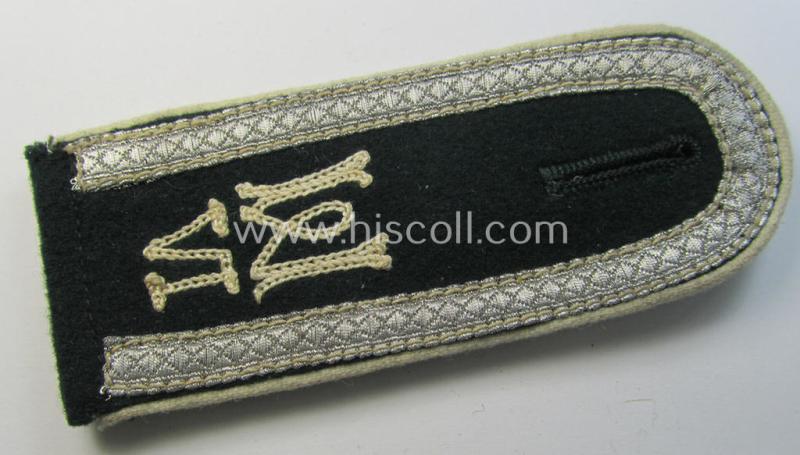 Superb - albeit single! - pre- (ie. early-war-) period- (ie. 'M36/M40'-pattern) 'cyphered' and rounded-styled WH (Heeres) NCO-type shoulderstrap as was intended for an: 'Uffz. der Infanterie-Truppen u. Mitglied des Wehrkreis-Kds. 6'