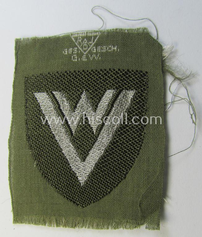 Superb - and rarely encountered! - (I deem) officers'-pattern, RAD (ie. 'Reichsarbeitsdienst') so-called: trade- and/or special-career-insignia bearing the specialist-designation: 'V' (ie. 'Verwalter in Abteilungen')