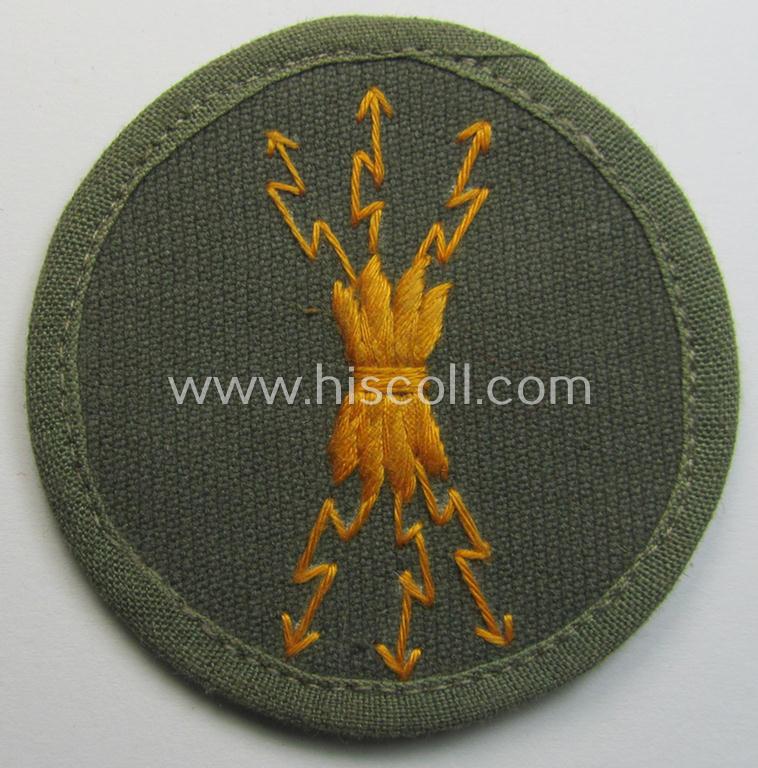 Superb - and very early-pattern! - WH (Heeres ie. Reichwehr) so-called: trade- and/or special career-insignia (or hand-embroidered speciality arm-patch) as was intended for a: 'Funkmeister' (or: radio-operator ie. radio-equipment NCO)