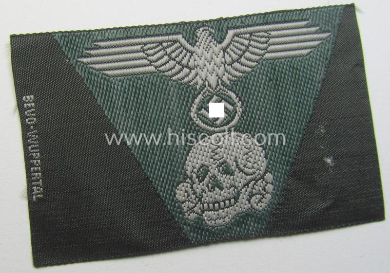 Waffen-SS field-grey-coloured, M43-pattern cap-trapezoid (ie. 'Mützentrapez')