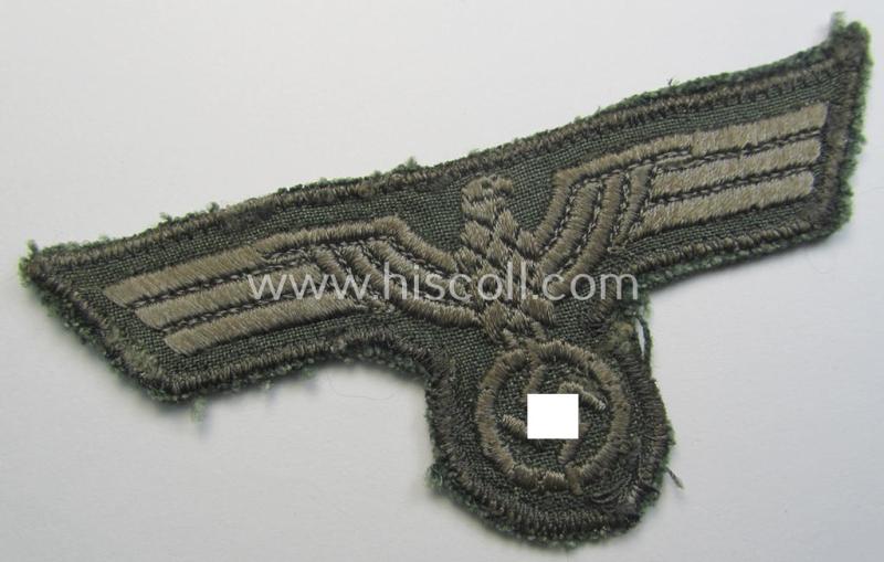 'Cut-out-of-a tunic' WH (Heeres) breasteagle (ie. 'Brustadler für Mannschaften u. Uffz.')