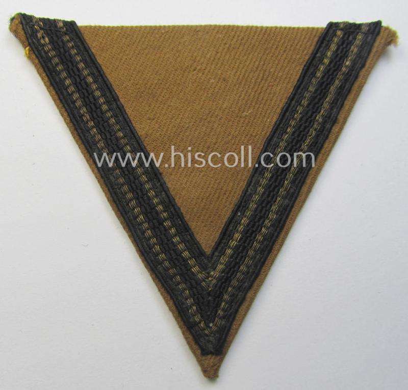 Superb - and actually rarely encountered! - piece of (I deem) SA (ie. 'Sturmabteilungen') arm-insignia being a so-called: 'Ehrenwinkel für Altgediente Kämpfer o. Angehörigen der SA' (or: honorary-chevron for old campaigners)