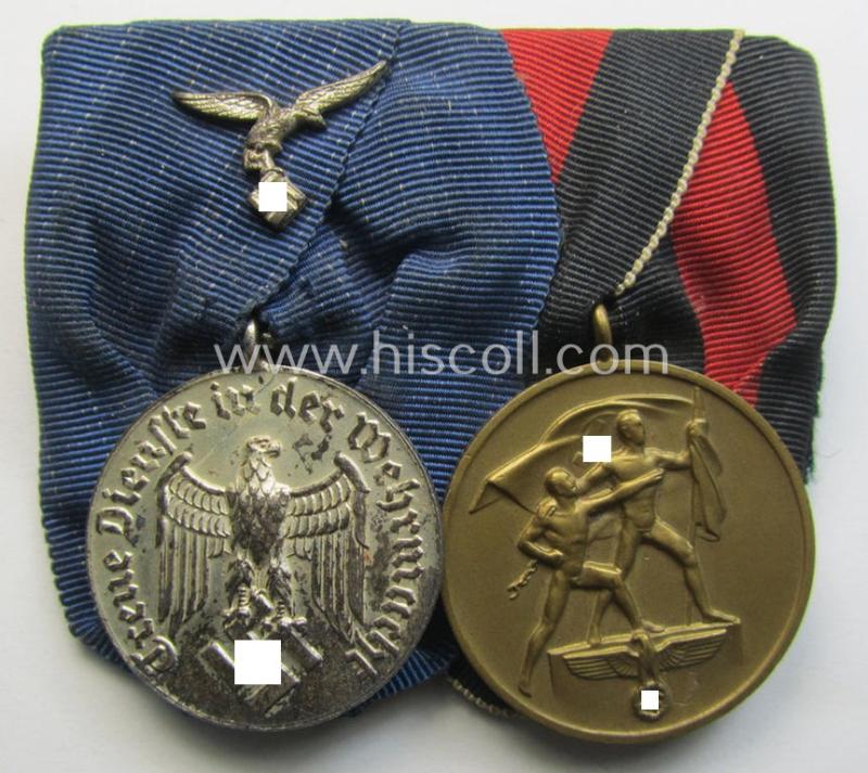 2-pieced WH (LW) medal-bar (ie.: 'Orden- o. Doppelspange')