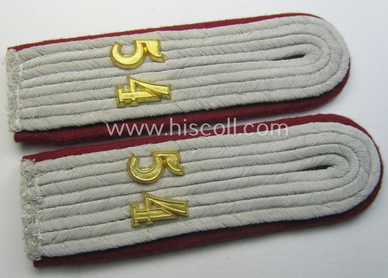 Pair of WH (Heeres)  officers'-type shoulderboards: 'Lnt. des Nebelwerfer-Rgts. 54'