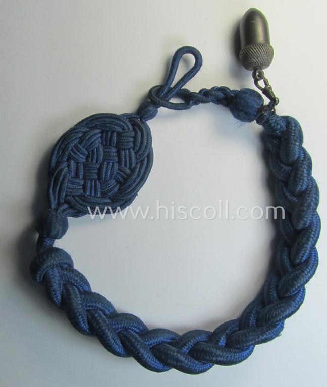 WH (Kriegsmarine) 'Schützenschnur für Gewehrschützen der 2. Stufe' (ie. naval rifle-shooting-lanyard of the second class) as was specifically intended for usage by the various 'Kriegsmarine'-troops