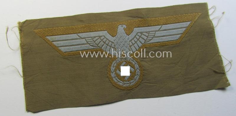 Attractive, WH (Heeres) 'tropical-issue' (ie. DAK or: 'Deutsches Afrika Korps'-related-) breasteagle, as executed in neat so-called: 'BeVo'-weave style that comes in a 'virtually mint- ie. unissued'-, condition