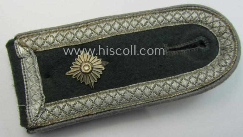 Attractive - albeit regrettably single! - pre- (ie. early-war-) period- (ie. 'M36- o. M40'-type) WH (Heeres) NCO-type shoulderstrap as was intended for usage by a: 'Feldwebel einer Nachschub-Abteilungs'