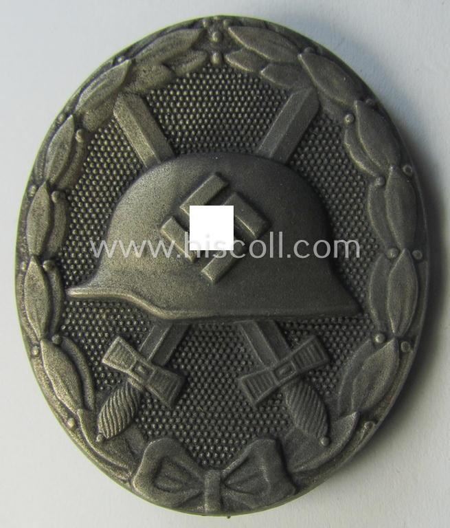 Attractive - and neatly maker- (ie. '4'-) marked! - example of a silver-class wound-badge (or: 'Verwundeten-Abzeichen in Silber') as was produced by the: 'Steinhauer u. Lück'-company