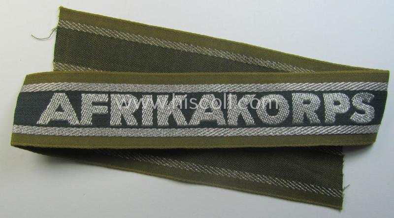 'BeVo'-like cuff-title (ie. 'Ärmelstreifen') entitled: 'Afrikakorps'